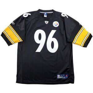 Pittsburgh Steelers Jersey On-Field NFL Ziggy Hood 96 Reebok Football Size 52
